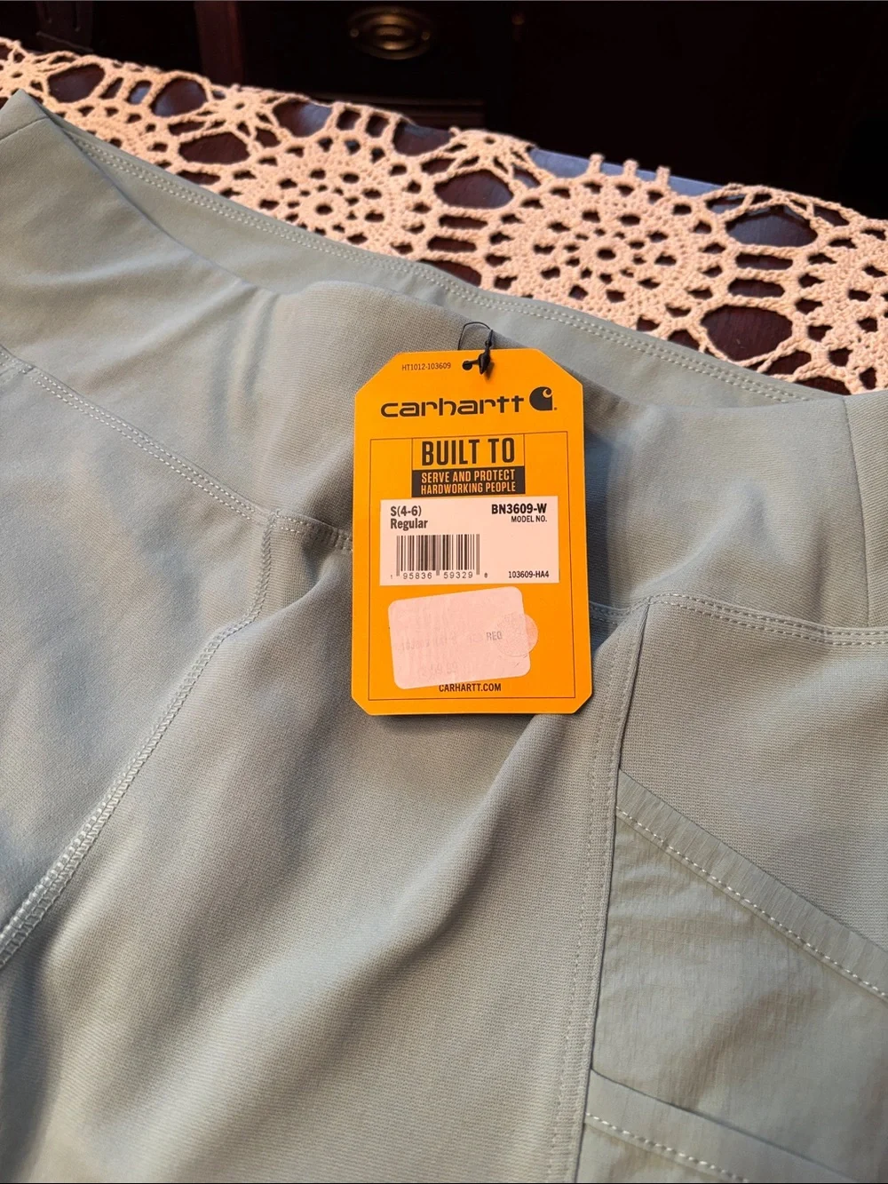 Carhartt Sage Green Performance Athletic Leggings - Picture 4 of 9